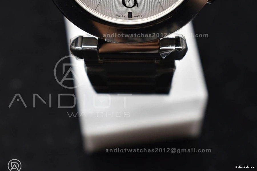 SS Made Cartier Efficient 531 BVF Genuine Pasha like the Bracelet White on 1:1 Dial Ladies 0304